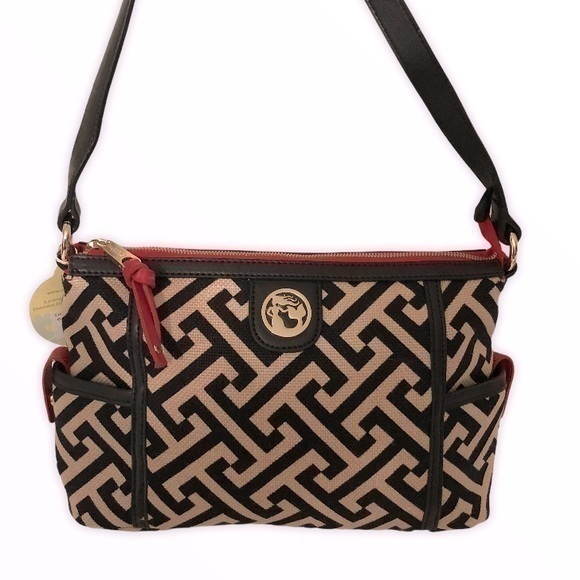 Spartina 449 Red Black Shoulder Bag